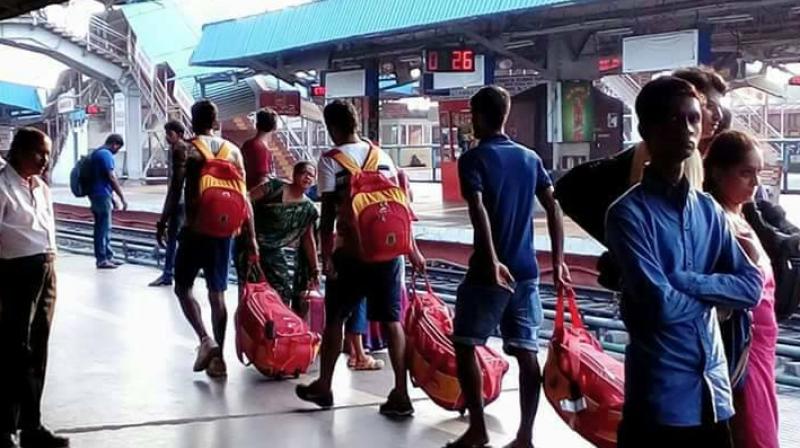 Some of the East Bengal players were forced to travel back to Kolkata from Cuttack with unreserved train tickets, as the club could not arrange flight tickets for them in time. (Photo: Facebook)