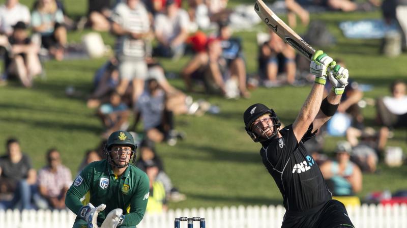 Martin Guptill smashed an unbeaten 180 off 138 balls as the Black Caps beat South Africa by seven wickets. (Photo: AP)