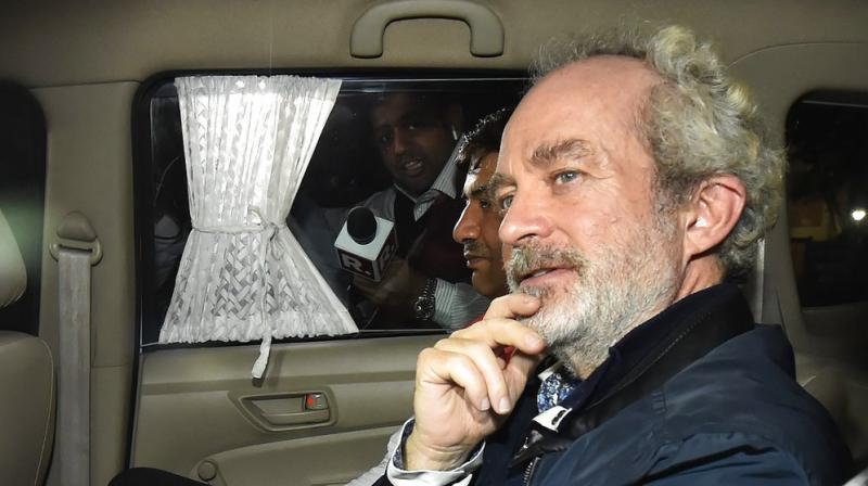 AgustaWestland chopper deal middleman Christian Michel was produced before a Special CBI court after the expiry of his five-day CBI remand. (Photo: PTI)