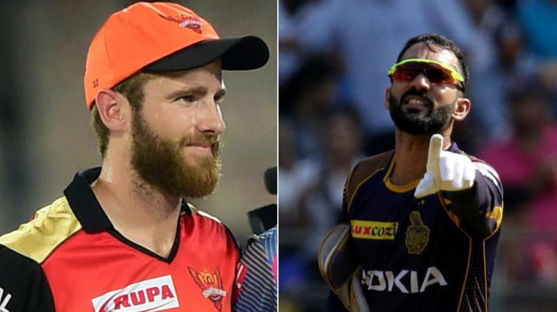 Dinesh Karthiks Kolkata Knight Riders will look to end their home season with win and enter final, while Kane Williamson Sunrisers Hyderabad with revenge on their mind will look to knockout the home side. (Photo: BCCI)