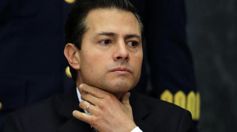 Mexicos President Enrique Pena Nieto during a press conference. (Photo: AP)