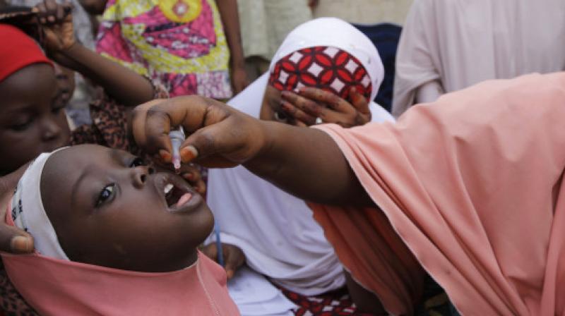 The four-day campaign in Africa by 190,000 vaccinators is part of the response to the discovery of three cases of polio in the insurgency-wracked state of Borno in northeast Nigeria last year. (Photo: AP)