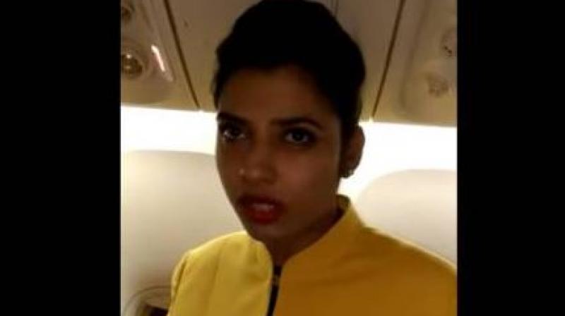 The DRI officials intercepted the woman when she was on a flight to Hong Kong on Monday. (Photo: NDTV screengrab)