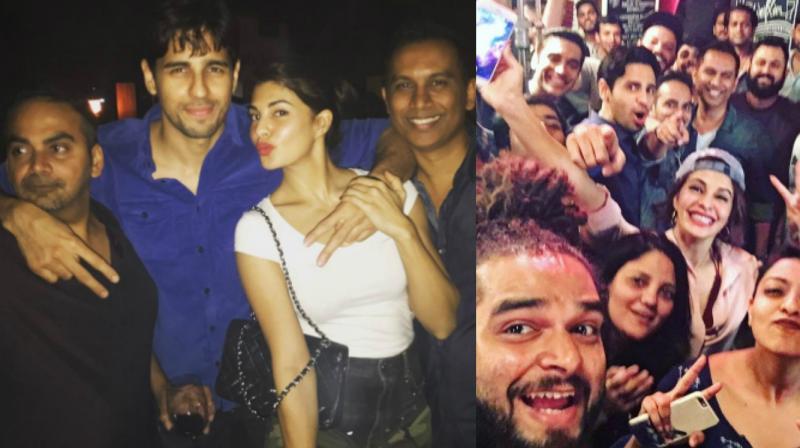 The pictures that were posted by Sidharth and Jacqueline on Instagram.