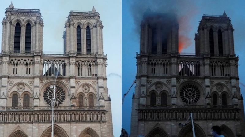 Before-After: Notre-Dame Cathedral devastated by fire Before-After: Notre-Dame Cathedral devastated by fire