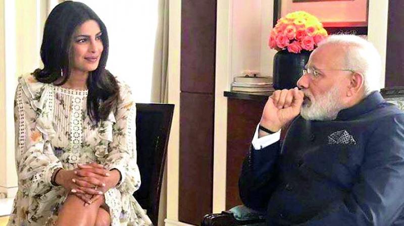 The photo shared by Priyanka, which sparked a controversy.