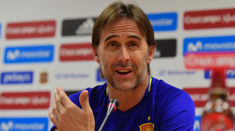 Lopetegui was appointed to the role in the wake of Spains poor showing at Euro 2016 in France when they were eliminated in the last 16. (Photo: AFP)