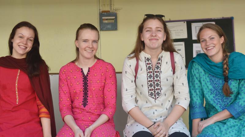 Norwegian students at CREST campus, Kozhikode.