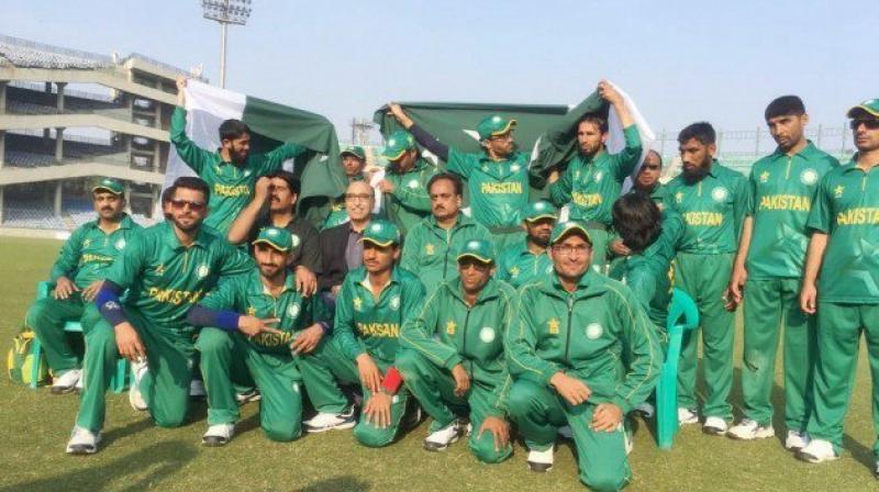 The Pakistan team for the Blind T20 World Cup. (Photo: Twitter)