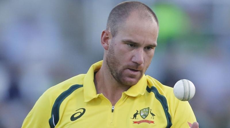 John Hastings flew back to home from England for further assessment and rehabilitation after he complained inflammation in his left foot during his English county Worcestershires four-day match against Sussex.(Photo: AP)