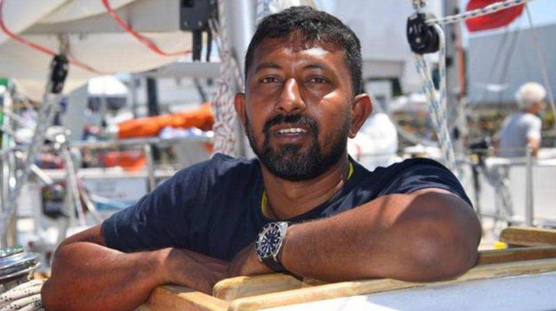 Indian Navy spokesman Capt. DK Sharma said Monday that Tomy was in third place in the race that began in France on July 1 when he lost his mast. (Photo: File/AFP)
