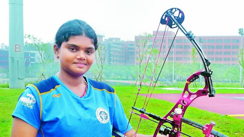 Archer Vennam Jyothi Surekha from Vijayawada has been selected to participate in the World Cup stage-2 competitions to be held in Turkey from May 16 to 21. (Photo: DC)