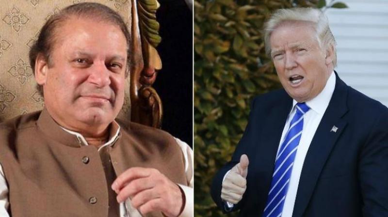 PM Nawaz Sharif and President-elect Donald Trump.