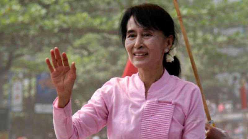 Myanmars de facto leader Aung San Suu Kyi. (Photo: AFP)
