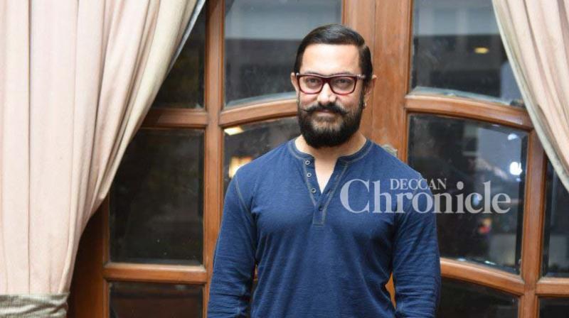 Aamir Khan promoted his upcoming film Dangal in Delhi on Thursday. (Photo: Viral Bhayani)