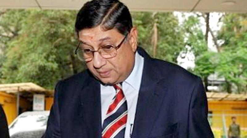 Former BCCI chairman and Vice-Chairman and MD of India Cements N Srinivasan