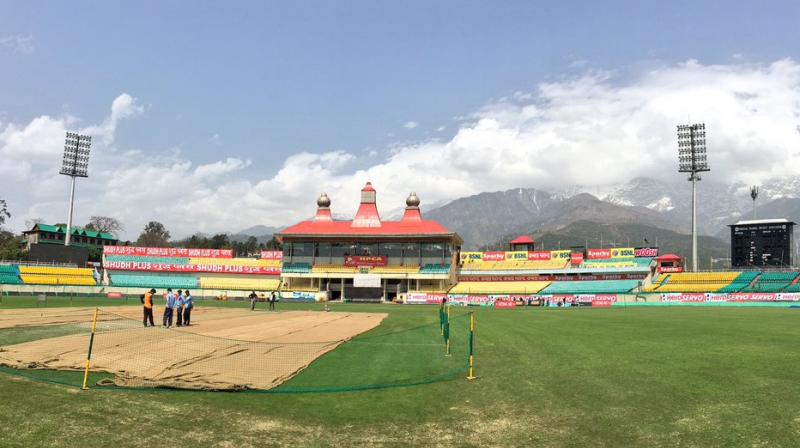 Sunil Chauhan said that every season they have changed the top soil in order to keep the binding of the Dharamsala pitch intact. (Photo: BCCI Twitter)