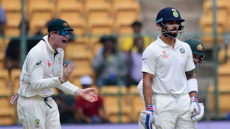 Steve Smith, who was accused by Virat Kohli of abusing the Decision Review System (DRS), had the last laugh by scoring a massive 178 in the third Test which ended in a draw Monday, leaving the series on a knife-edge at 1-1. (Photo: PTI)