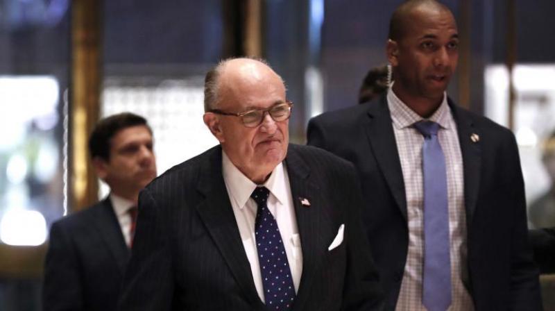 Former New York mayor Giuliani succeeded Michael Cohen as the new personal attorney for Trump. (Photo: AP)
