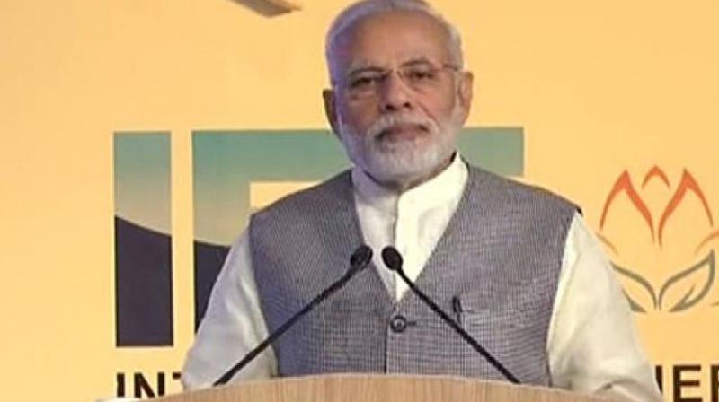Prime Minister Narendra Modi stressed on moving to transparent market for both oil and gas, with the view to serve the energy needs of humanity in an optimal manner. (Photo: ANI)