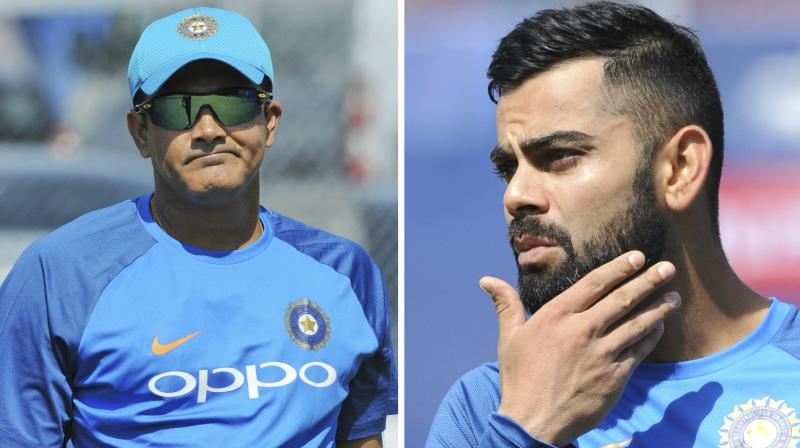 The build-up to what is arguably crickets most anticipated fixture  India vs Pakistan encounter  has been dominated by reports of a falling out between India captain Virat Kohli and coach Anil Kumble. (Photo: AP)