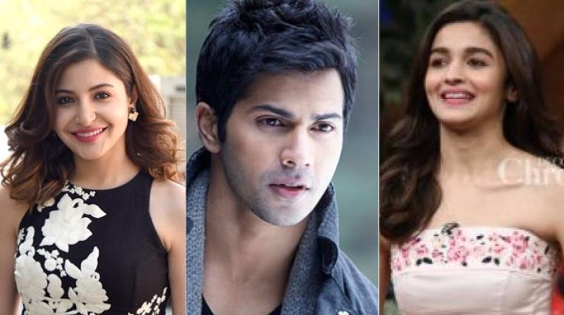 Anushka Sharma, Varun Dhawan and Alia Bhatt.