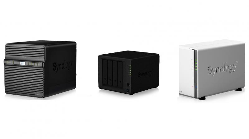 Synologys new DS418j, DS918+, DS218j entry-level NAS servers.