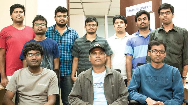 Prof. Venkatesh Babu along with his team from the Department of Computation and Data Sciences, Indian Institute of Sciences, Bengaluru. (Photo: DC)