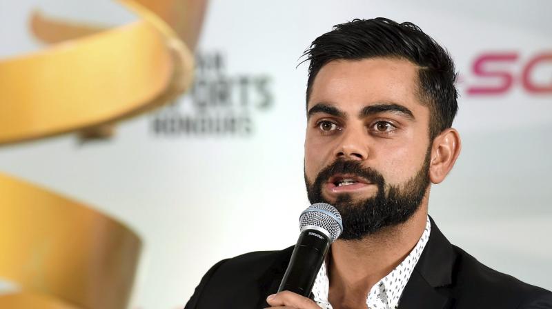 Virat Kohli,who has scored 4658 runs in 60 Tests and 8587 runs in 194 ODIs, through his Virat Kohli Foundation (VKF) in association with the RP-Sanjiv Goenka Group, will award scholarships to to individuals who have undertaken exceptional initiatives to promote sports at the grassroot level. (Photo: PTI)