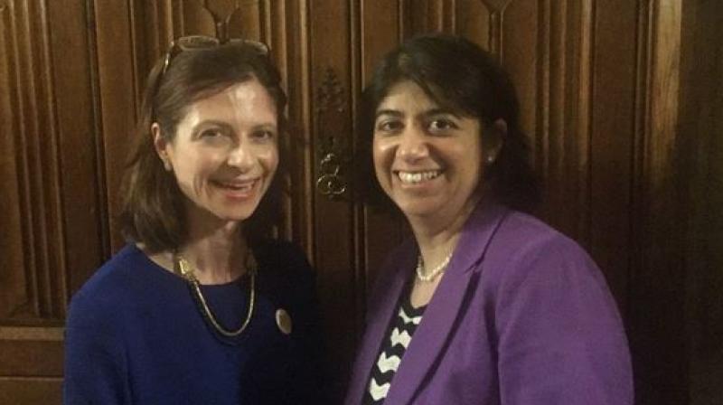 Indian-origin Labour MP Seema Malhotra (right). (Photo: Twitter/ Seema Malhotra)