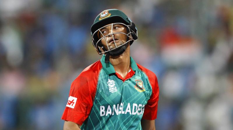 The incident involving Shakib took place after the second ball of the final over of the Bangladesh innings when he came to the edge of the boundary and asked his batsmen to come off the field. (Photo: AP):
