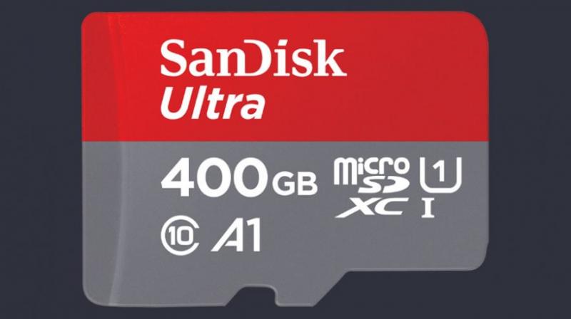 The SanDisk 400GB card is available for purchase at a price of $249 (Rs 15,918).