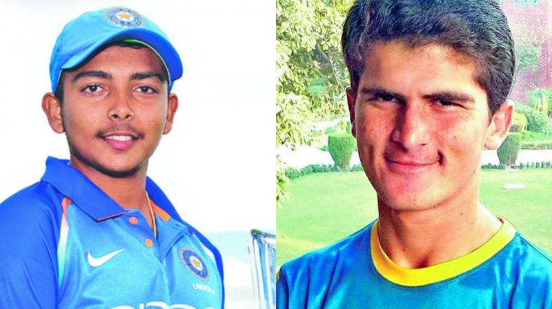 Prithvi Shaw and Shaheen Afridi