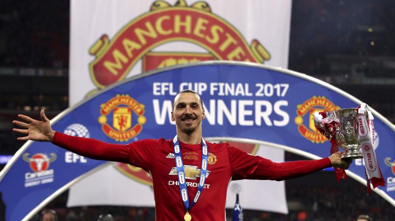 Zlatan Ibrahimovic scored 28 goals in 46 appearances during a stunning first season in England before tearing knee ligaments in a Europa League tie against Anderlecht in April. (Photo: AP)