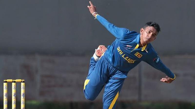 . Having an unorthodox style of bowling action, Kevin Koththigodas bowling action resembles former South Africa leggie Paul Adams, who bowled with a similar action.(Photo:Twitter / Asian Cricket Council)