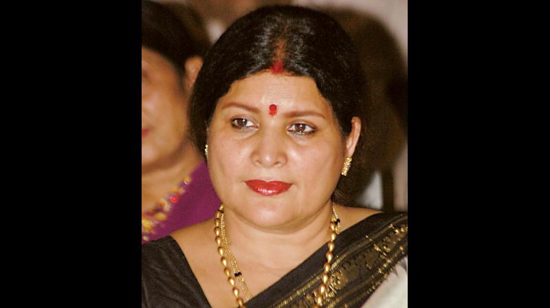 Minister for Kannada and Culture and Women and Child Development Jayamala.