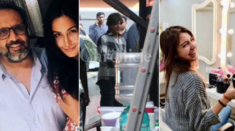 Katrina Kaif with Aanand L. Rai, Shah Rukh Khan on Zero sets, Anushka Sharma in her vanity van.