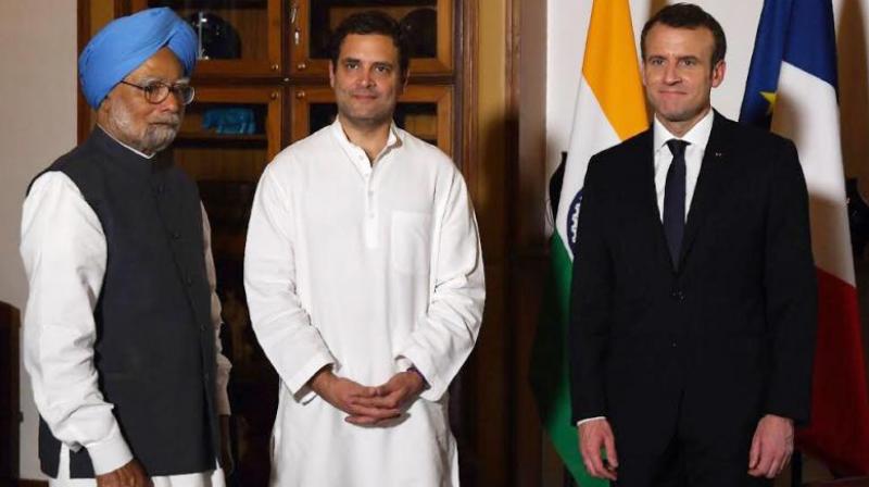 France contradicted Rahul Gandhis statement and said that there is an agreement that binds the two countries to protect the classified information provided by the partner. (Photo: File | Twitter | @OfficeOfRG)