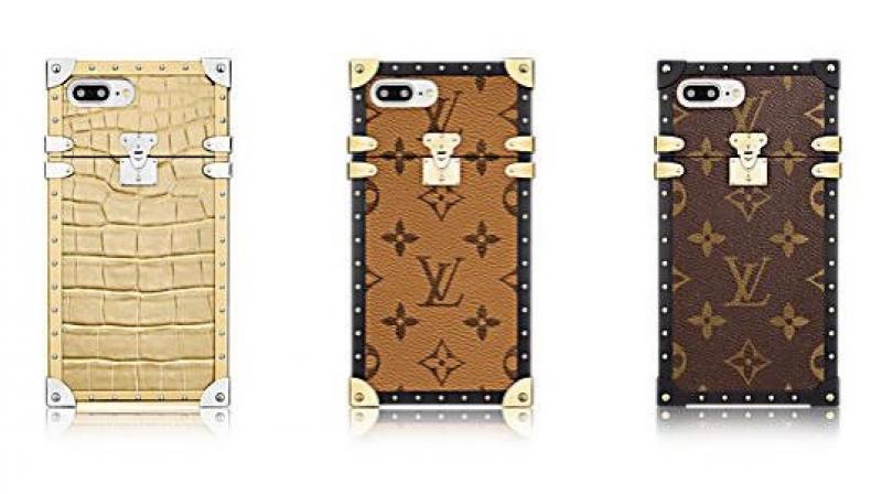 The $1,180 and $1,250 will give you an Eye-Trunk case sized for iPhone 7 or iPhone 7 Plus respectively with companys standard pattern used on many other products.
