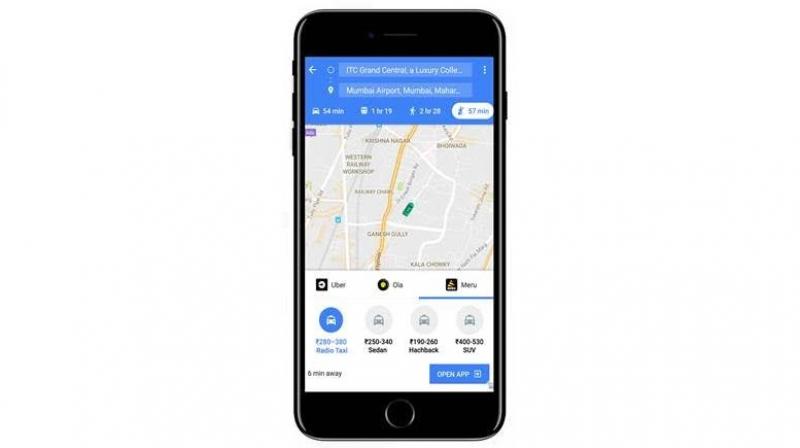 The new feature is seamlessly integrated with Google Maps ride services option along with other commuting modes like driving, walking or using public transport like buses. The feature is available for both Android and iOS phones.