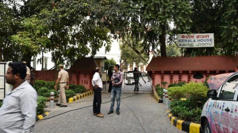 Delhi Police said they received information from Kerala House officials about the matter and security was stepped up as a precautionary measure. (Photo: PTI)