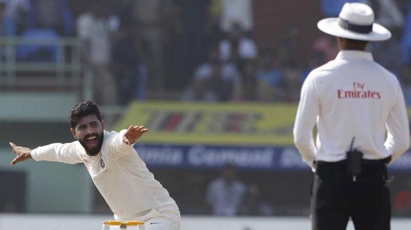 Ravindra Jadeja was one of the best bowlers on the first day, picking up a couple of wickets. (Photo: BCCI)