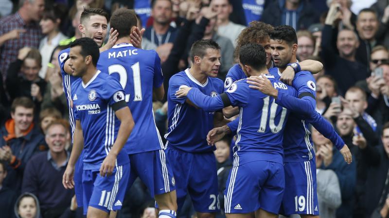 Moses, revitalised as a wing back under Antonio Conte, secured a seventh consecutive English Premier League win for Chelsea by 2-1 on Saturday and ended Tottenhams unbeaten start. (Photo: AP)