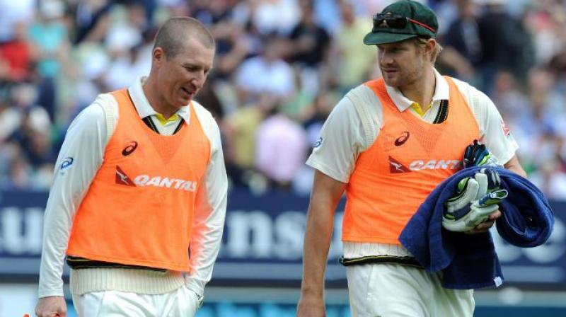 Lehmann has said it was mistake to pick Brad Haddin and Shane Watson for 2015 Ashes tour to England. (Photo: AP)