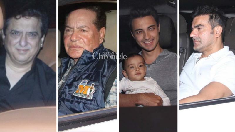 Salman absent as family, friends celebrate his father Salim Khans birthday