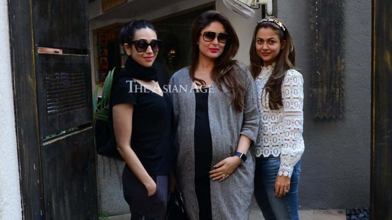 Kareena, Karisma and Amrita are often seen bonding at parties. (Photo: Viral Bhayani)