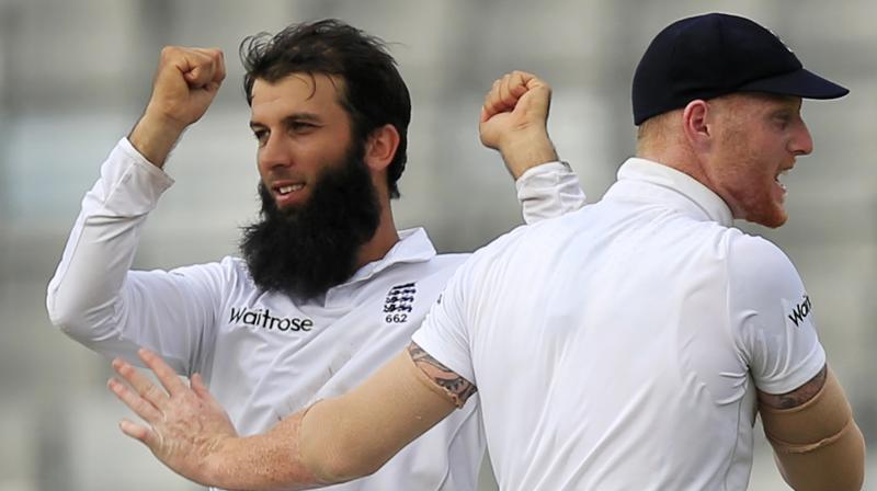 On a comeback, Left-handed batsman Moeen Ali responded with a useful 40 batting at number seven in Englands first-innings 246 on Thursday before taking five for 63 with his right-arm off-spin on Friday. (Photo: AP)