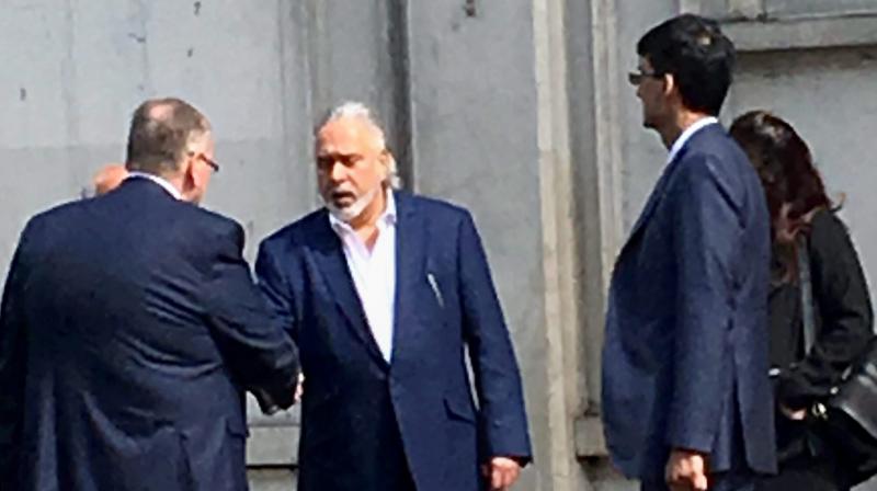 Industrialist Vijay Mallya leaves Westminster Magistrates Court in London after getting bail on Tuesday. (Photo: PTI)