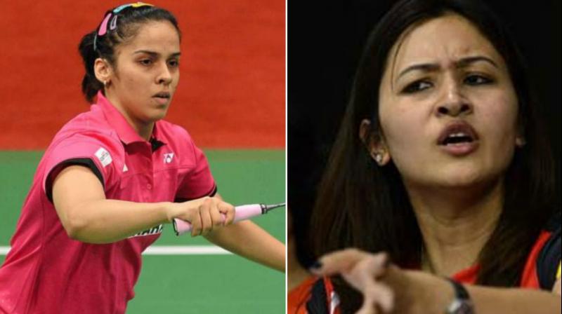 Jwala Gutta (right) on Tuesday took a jibe at Saina Nehwal (left) in series of tweet without taking her name. (Photo: AFP / PTI)