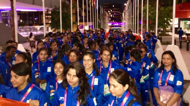 The Indian contingent at the ceremony, which consists of over 200 athletes, will be led by flag-bearer P V Sindhu. (Photo: Twitter / IOA)